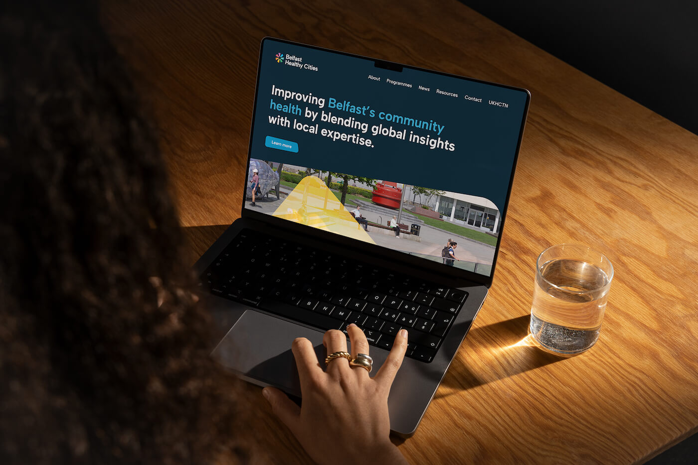 Belfast Healthy Cities website shot